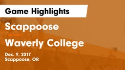 Scappoose  vs Waverly College Game Highlights - Dec. 9, 2017