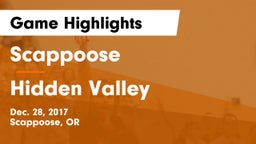 Scappoose  vs Hidden Valley  Game Highlights - Dec. 28, 2017