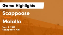 Scappoose  vs Molalla  Game Highlights - Jan. 3, 2018