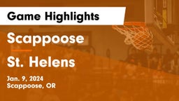 Scappoose  vs St. Helens  Game Highlights - Jan. 9, 2024