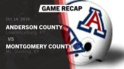 Recap: Anderson County  vs. Montgomery County  2016