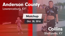 Matchup: Anderson County vs. Collins  2016