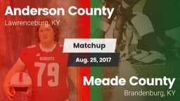 Matchup: Anderson County vs. Meade County  2017
