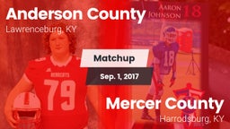 Matchup: Anderson County vs. Mercer County  2017