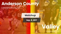 Matchup: Anderson County vs. Valley  2017