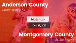 Matchup: Anderson County vs. Montgomery County  2017