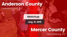 Matchup: Anderson County vs. Mercer County  2018