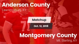 Matchup: Anderson County vs. Montgomery County  2018