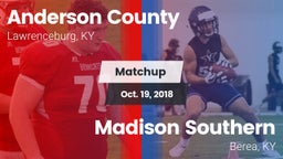 Matchup: Anderson County vs. Madison Southern  2018
