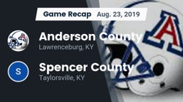 Recap: Anderson County  vs. Spencer County  2019