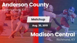 Matchup: Anderson County vs. Madison Central  2019