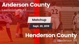 Matchup: Anderson County vs. Henderson County  2019