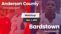 Matchup: Anderson County vs. Bardstown  2019