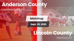 Matchup: Anderson County vs. Lincoln County  2020