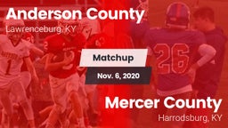 Matchup: Anderson County vs. Mercer County  2020