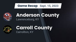 Recap: Anderson County  vs. Carroll County  2023