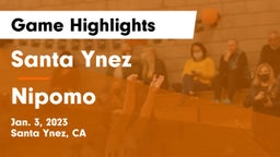 Santa Ynez  vs Nipomo  Game Highlights - Jan. 3, 2023