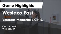 Weslaco East  vs Veterans Memorial E.C.H.S. Game Highlights - Oct. 10, 2023