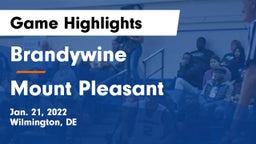 Brandywine  vs Mount Pleasant  Game Highlights - Jan. 21, 2022