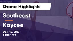 Southeast  vs Kaycee Game Highlights - Dec. 15, 2023