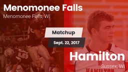 Matchup: Menomonee Falls vs. Hamilton  2017