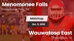 Matchup: Menomonee Falls vs. Wauwatosa East  2018