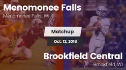 Matchup: Menomonee Falls vs. Brookfield Central  2018
