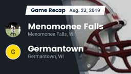 Recap: Menomonee Falls  vs. Germantown  2019