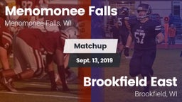 Matchup: Menomonee Falls vs. Brookfield East  2019
