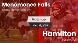 Matchup: Menomonee Falls vs. Hamilton  2019