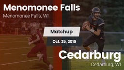 Matchup: Menomonee Falls vs. Cedarburg  2019