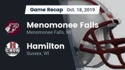Recap: Menomonee Falls  vs. Hamilton  2019