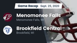 Recap: Menomonee Falls  vs. Brookfield Central  2020