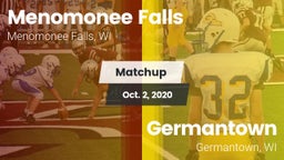 Matchup: Menomonee Falls vs. Germantown  2020