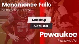 Matchup: Menomonee Falls vs. Pewaukee  2020