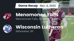 Recap: Menomonee Falls  vs. Wisconsin Lutheran  2020