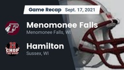 Recap: Menomonee Falls  vs. Hamilton  2021