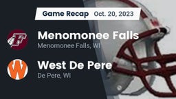 Recap: Menomonee Falls  vs. West De Pere  2023