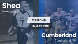 Matchup: Shea  vs. Cumberland  2018