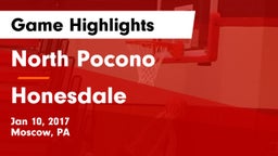 North Pocono  vs Honesdale  Game Highlights - Jan 10, 2017