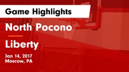 North Pocono  vs Liberty  Game Highlights - Jan 14, 2017