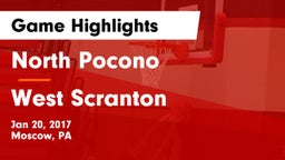 North Pocono  vs West Scranton  Game Highlights - Jan 20, 2017