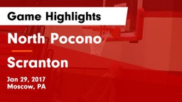 North Pocono  vs Scranton  Game Highlights - Jan 29, 2017