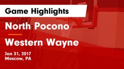 North Pocono  vs Western Wayne  Game Highlights - Jan 31, 2017