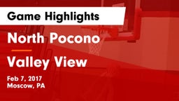 North Pocono  vs Valley View  Game Highlights - Feb 7, 2017