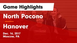 North Pocono  vs Hanover  Game Highlights - Dec. 16, 2017