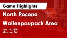 North Pocono  vs Wallenpaupack Area  Game Highlights - Jan. 15, 2020