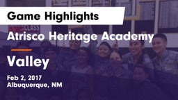 Atrisco Heritage Academy  vs Valley  Game Highlights - Feb 2, 2017