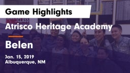 Atrisco Heritage Academy  vs Belen  Game Highlights - Jan. 15, 2019