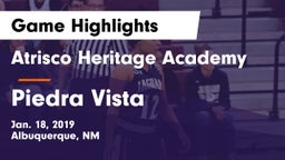 Atrisco Heritage Academy  vs Piedra Vista  Game Highlights - Jan. 18, 2019